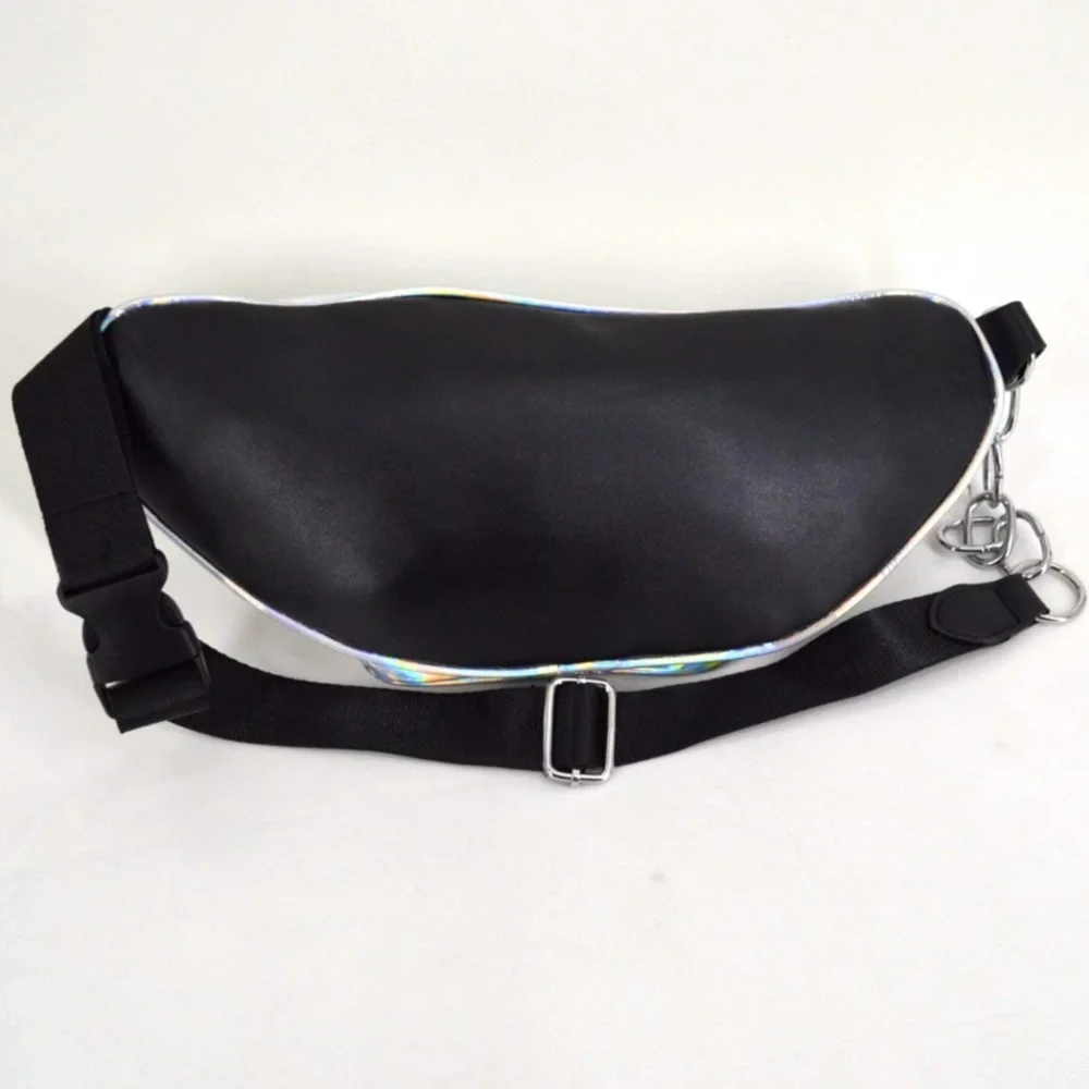 silver holographic fanny pack - Picture 6 of 10